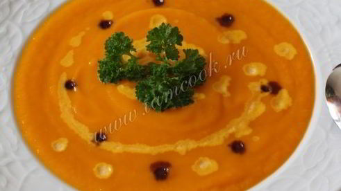 тыквенный суп-пюре с морковью