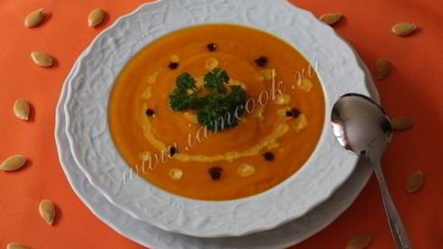 тыквенный суп-пюре с морковью