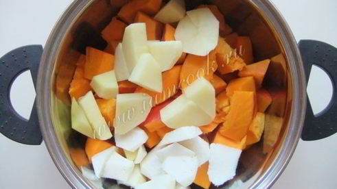 тыквенный суп-пюре с морковью