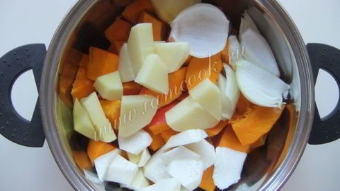 тыквенный суп-пюре с морковью