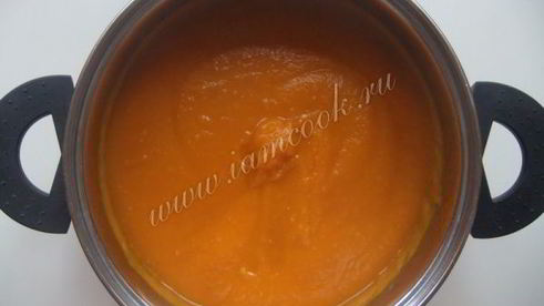 тыквенный суп-пюре с морковью