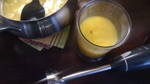 тыквенный суп-пюре с шафраном