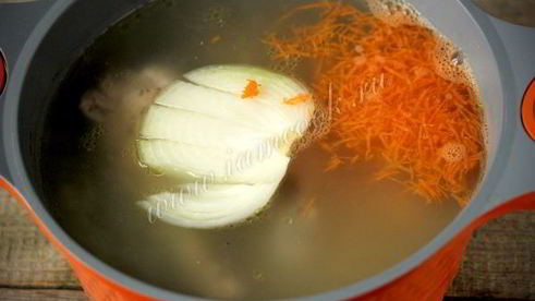 суп с индейкой и кукурузными облачками