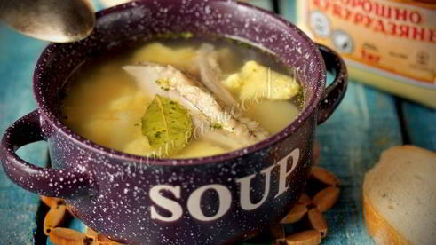 суп с индейкой и кукурузными облачками