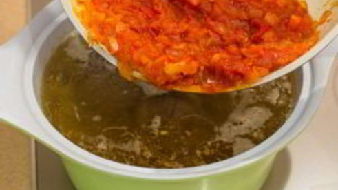 суп с нутом и бараниной