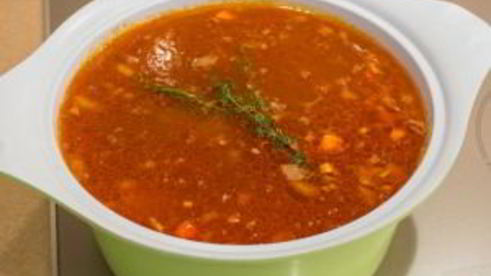 суп с нутом и бараниной