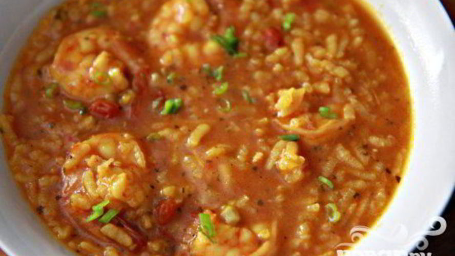 Рецепт супа с рисом и креветками