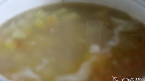 суп с семгой и шпинатом