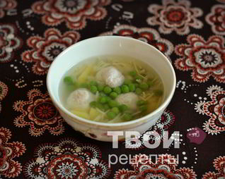 Суп с зеленым горошком