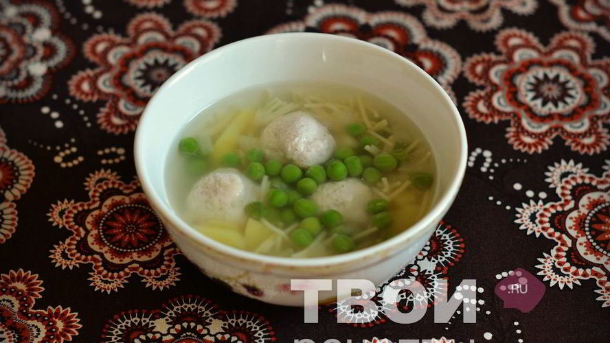 Рецепт супа с зеленым горошком