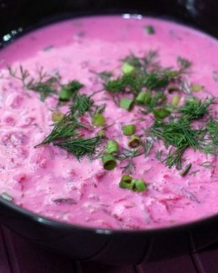 Свекольник на кефире