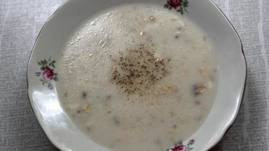 Рецепт белого сырного супа с курицея и грибами