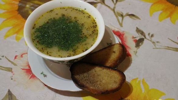 Рецепт Легкого сырного супчика