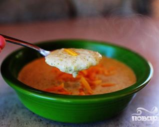 Нежный сырный суп с брокколи