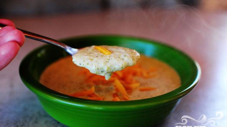 Рецепт нежного сырного супа с брокколи