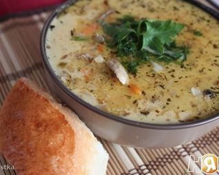 Сырно-чесночный чешский суп