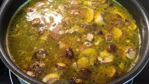 сырно-грибной суп