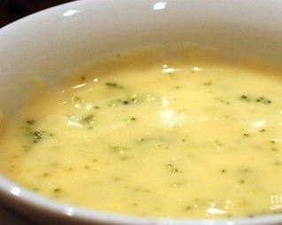 Сырный суп-пюре с плавленым сыром