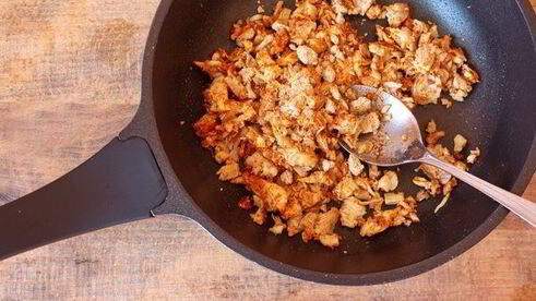 сырный суп с хрустящими морковными отрубями