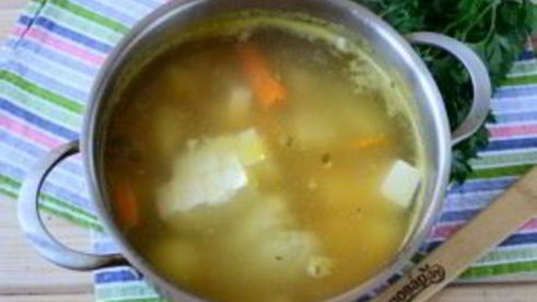 сырный суп с морковкой