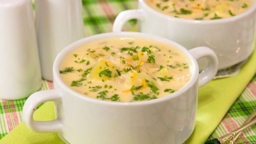 Рецепт сырного супа с рисом