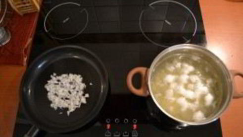 сырный суп с сосисками