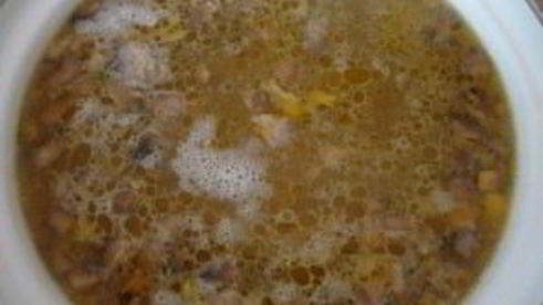 сырный суп с вешенками