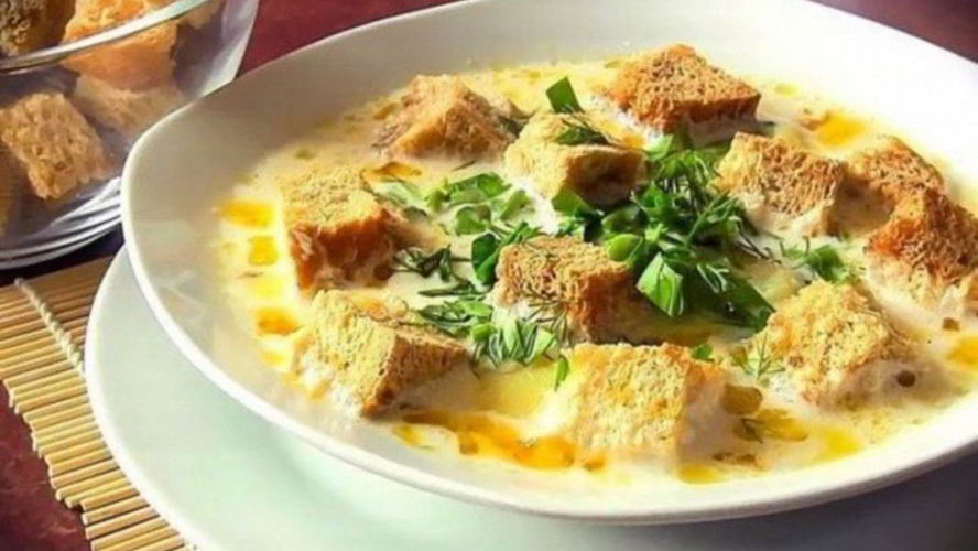 Рецепт сырного супчика с картофелем и морковью