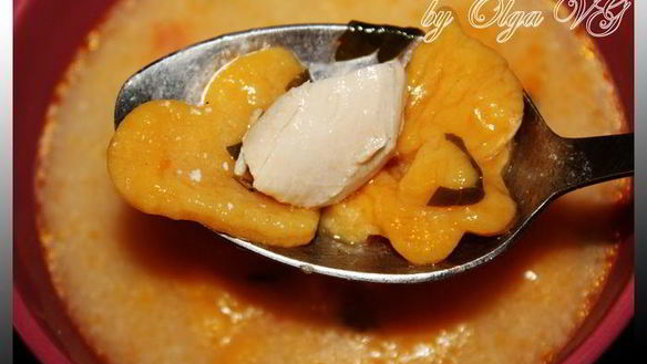 Рецепт Сырного супчика с тыквенными клецками