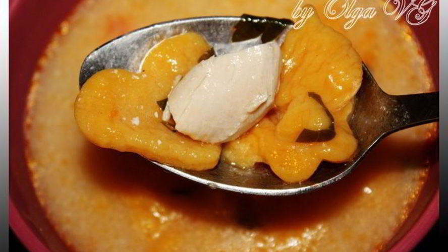 Рецепт сырного супчика с тыквенными клецками