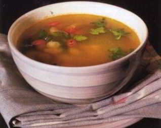 Тайский суп с морепродуктами