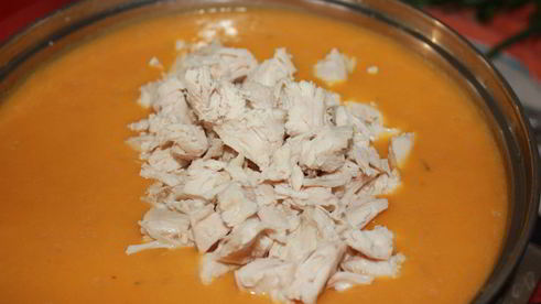 тыквенный крем-суп с сухариками