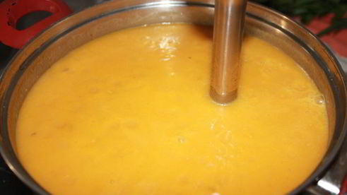 тыквенный крем-суп с сухариками