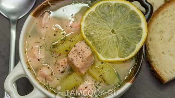 Рецепт Ухи из красной рыбы