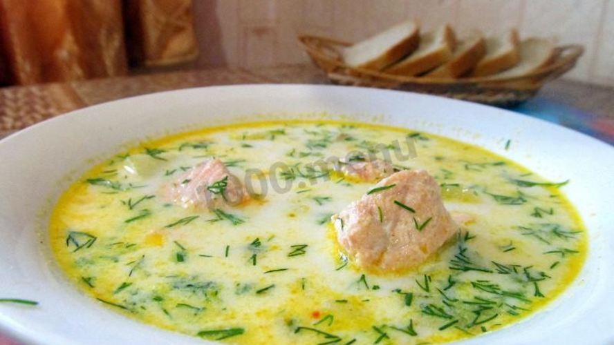 Рецепт ухи по-фински из форели со сливками