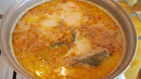 уха по-фински из форели со сливками