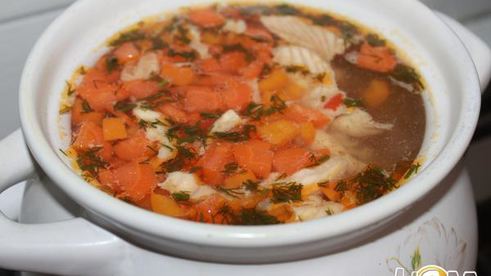 уха с форелью