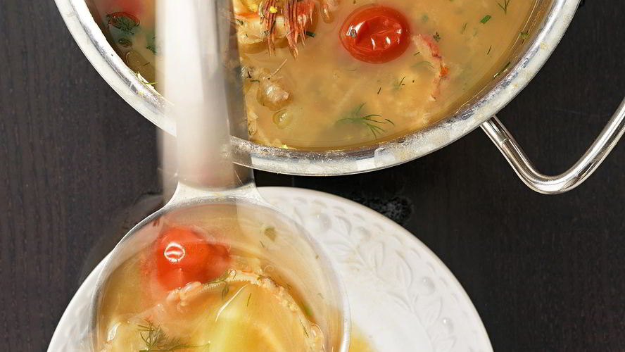 Рецепт ухи с пшенной кашей