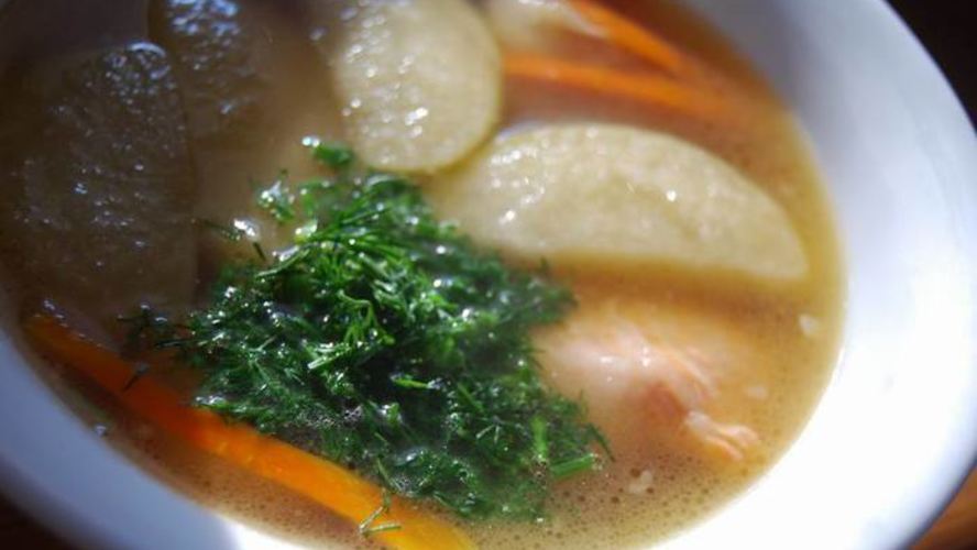 Рецепт ухи с яблоками