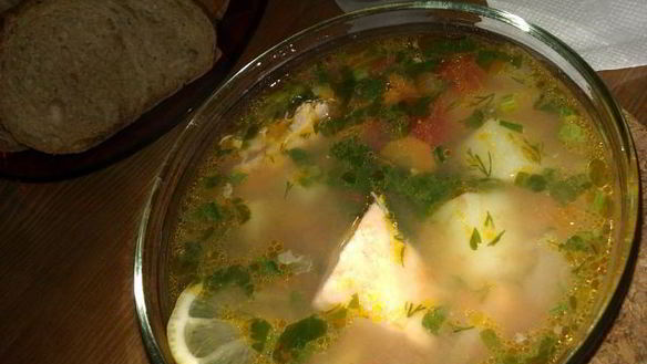 Рецепт Ухи Царской с семгой
