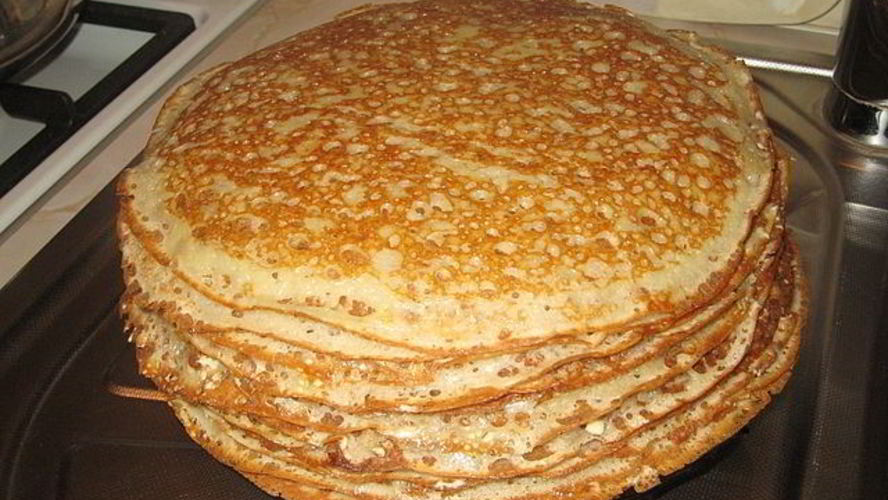 Рецепт блинчиков на дрожжах