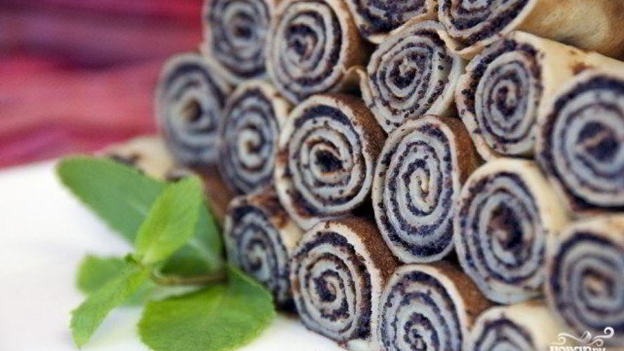 Рецепт блинчиков с маком