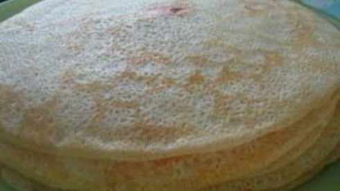 блинчики с рисом и яйцом