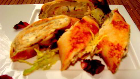 блинчики с семгой на закуску