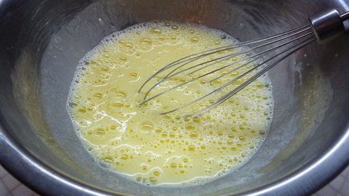 блинчики с яблочно-грушевым припеком и медом