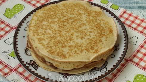 блины на манке дрожжевые