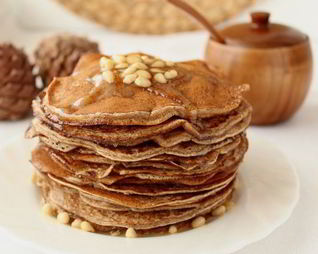 Блины на муке из кедровых орешков