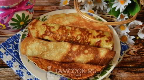 блины на сметане и воде