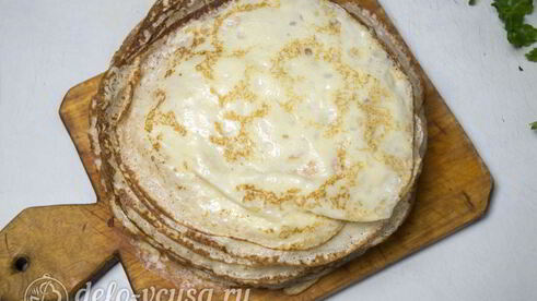 блины с курицей и рисом