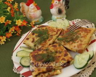 Блины с курицей и сыром